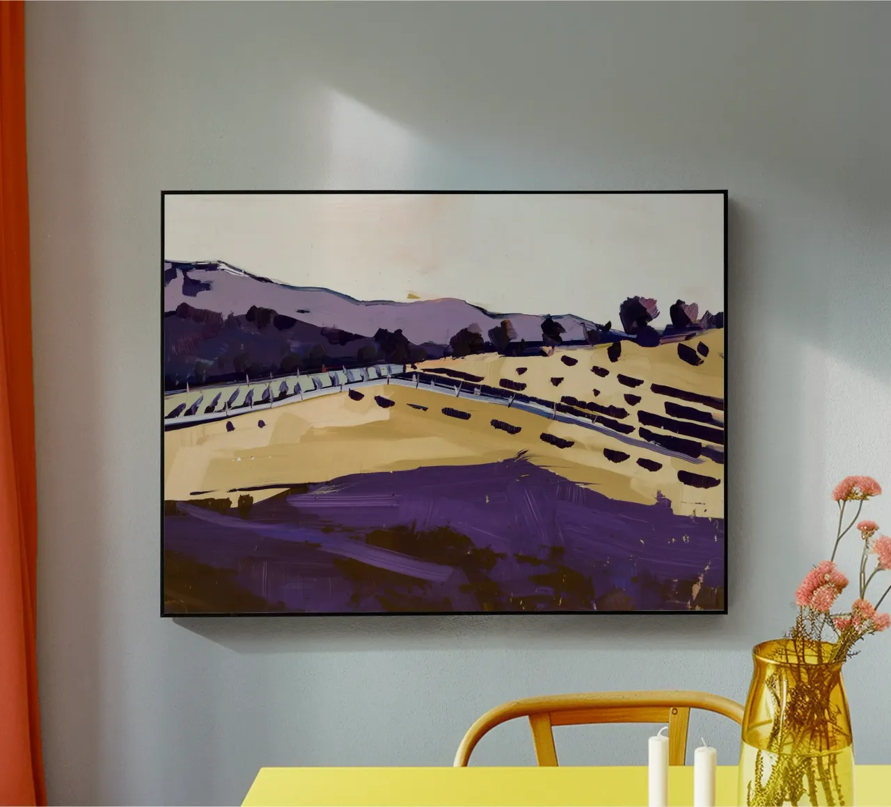 Lavendel-Reihen Acryl-Glas von Seed & Signal