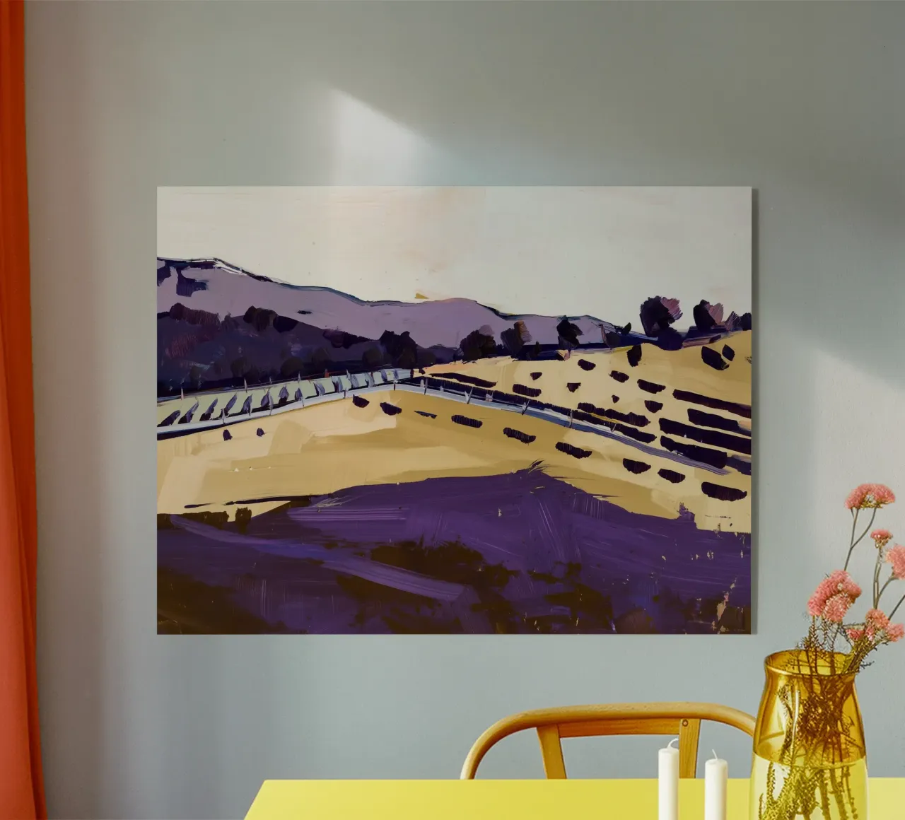 Lavendel-Reihen Acryl-Glas von Seed & Signal