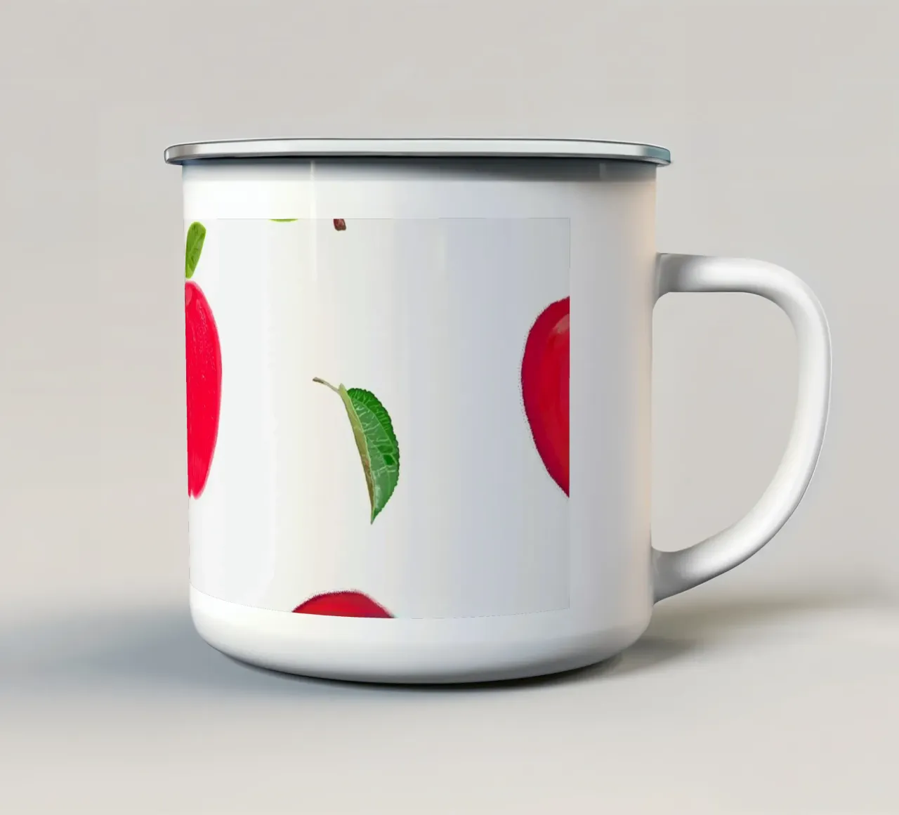 Mele rosse tazza in smalto da gulsengunel