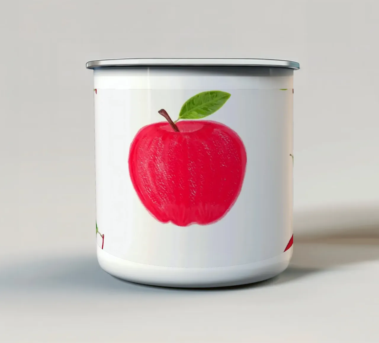 Mele rosse tazza in smalto da gulsengunel