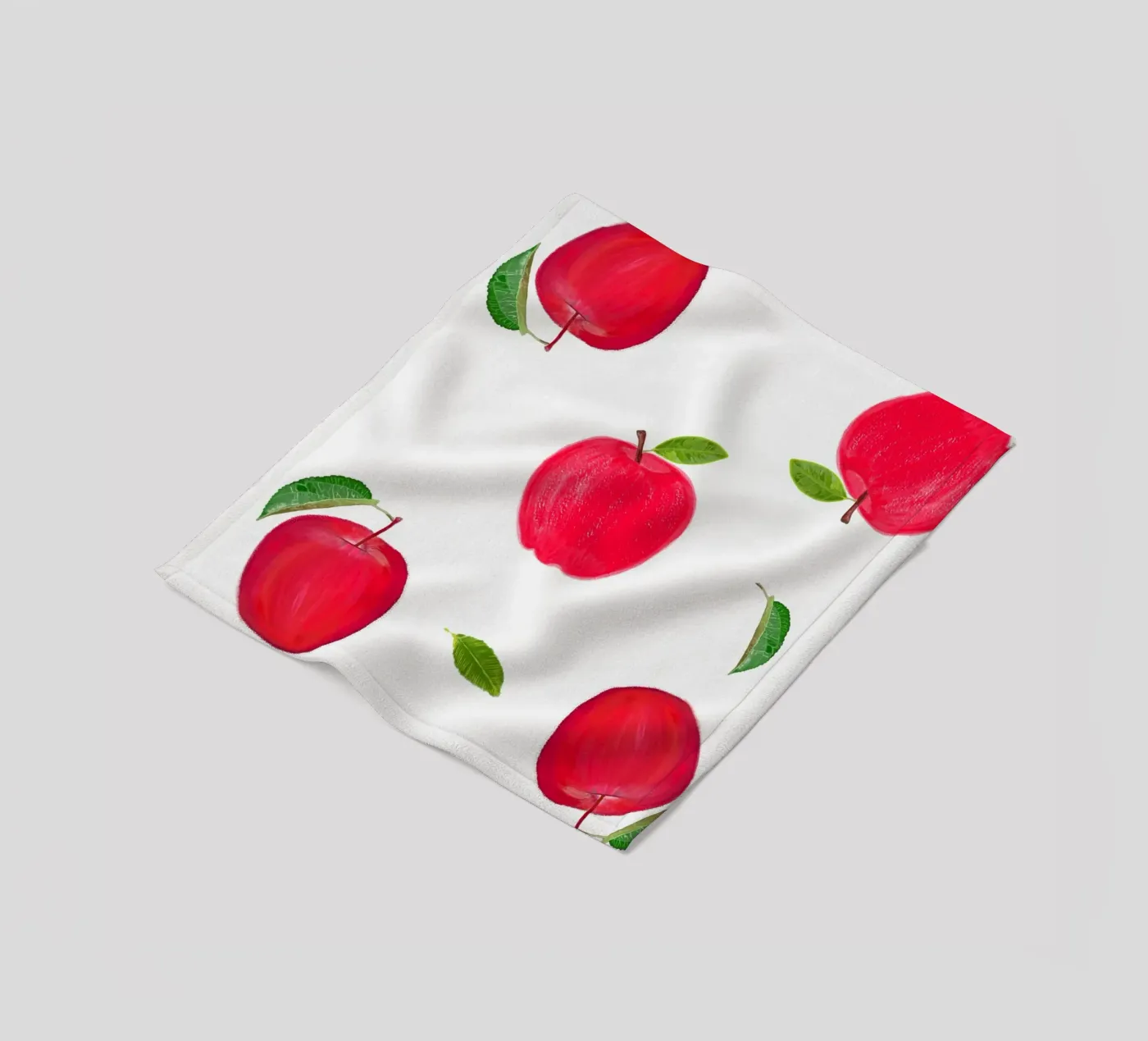 Rote Äpfel Fleecedecke von gulsengunel