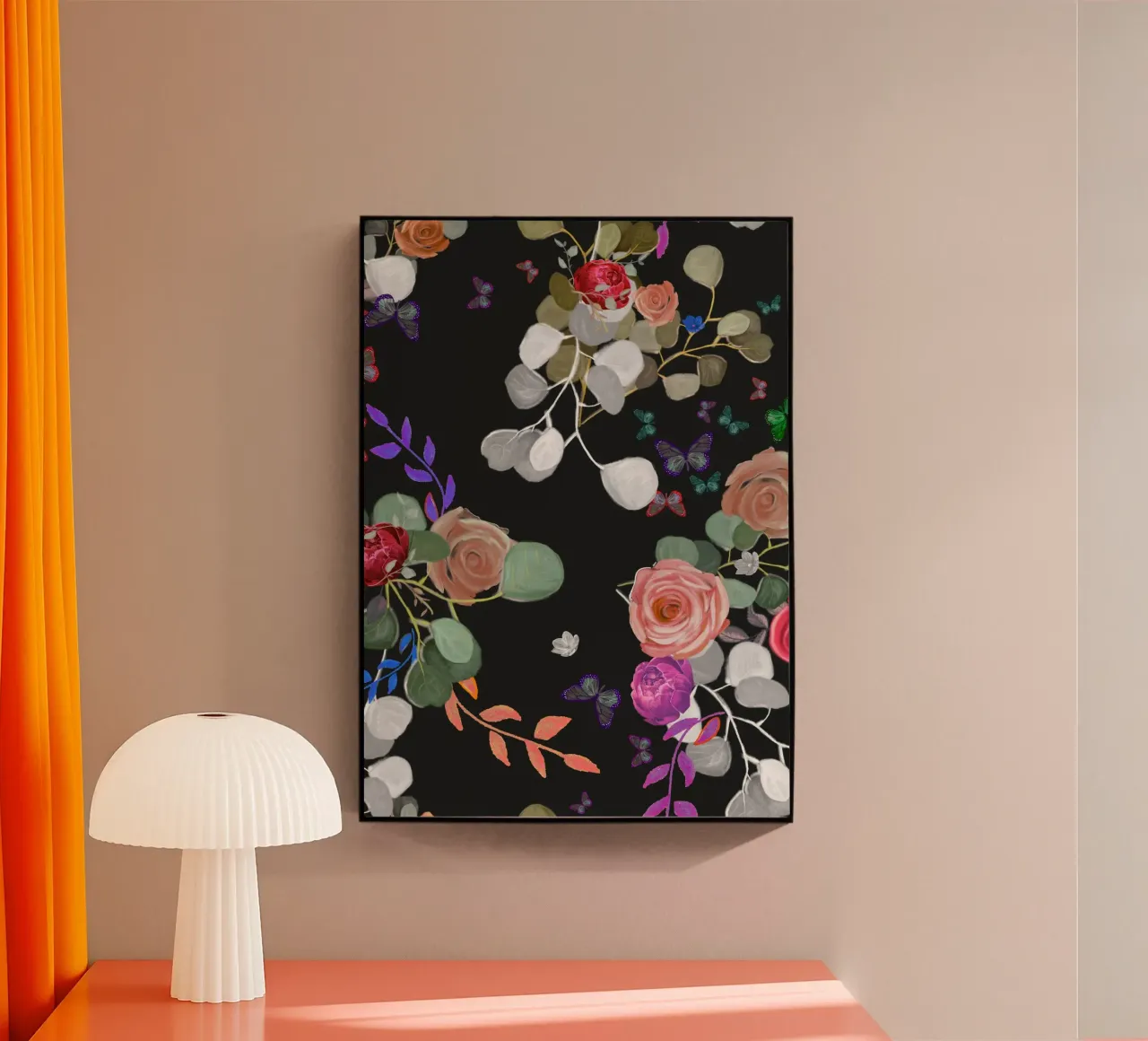 Eucalipto e rose plexiglass da gulsengunel