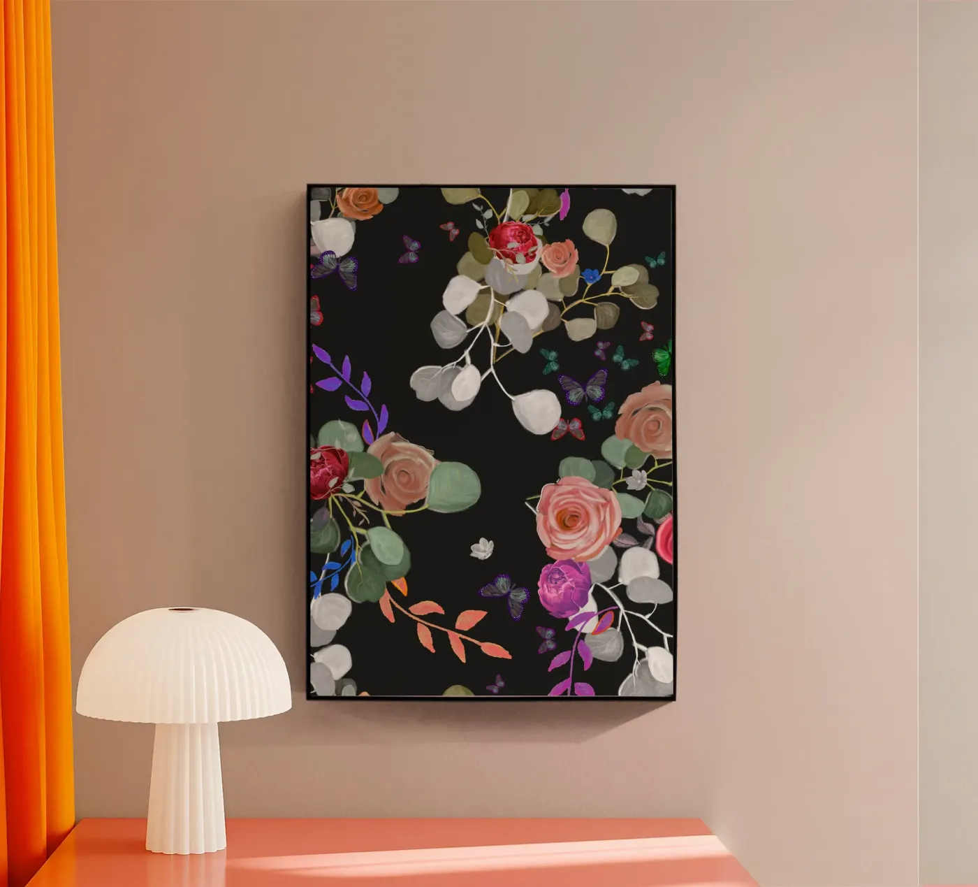 Eucalipto e rose plexiglass da gulsengunel