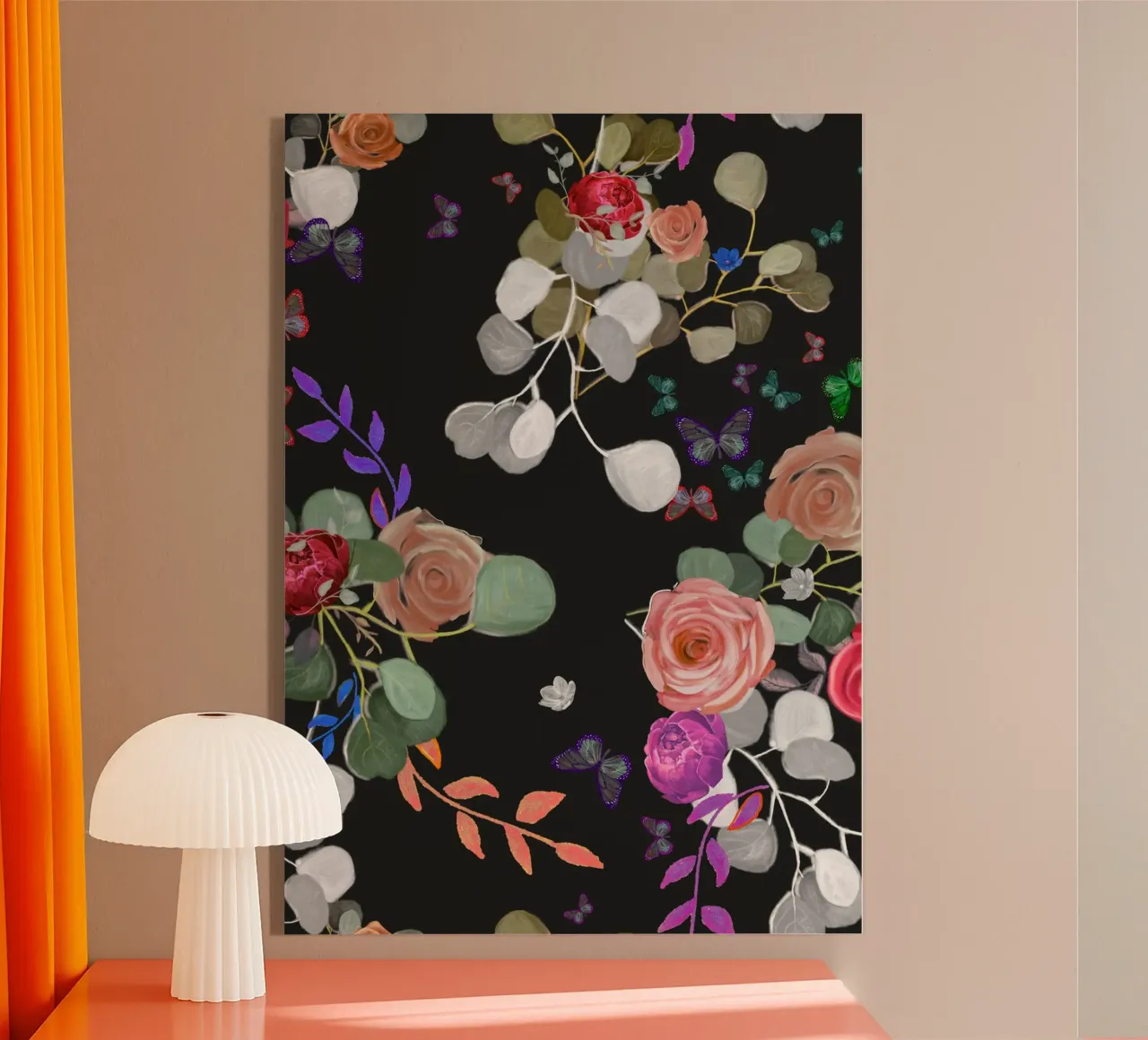 Eucalipto e rose plexiglass da gulsengunel