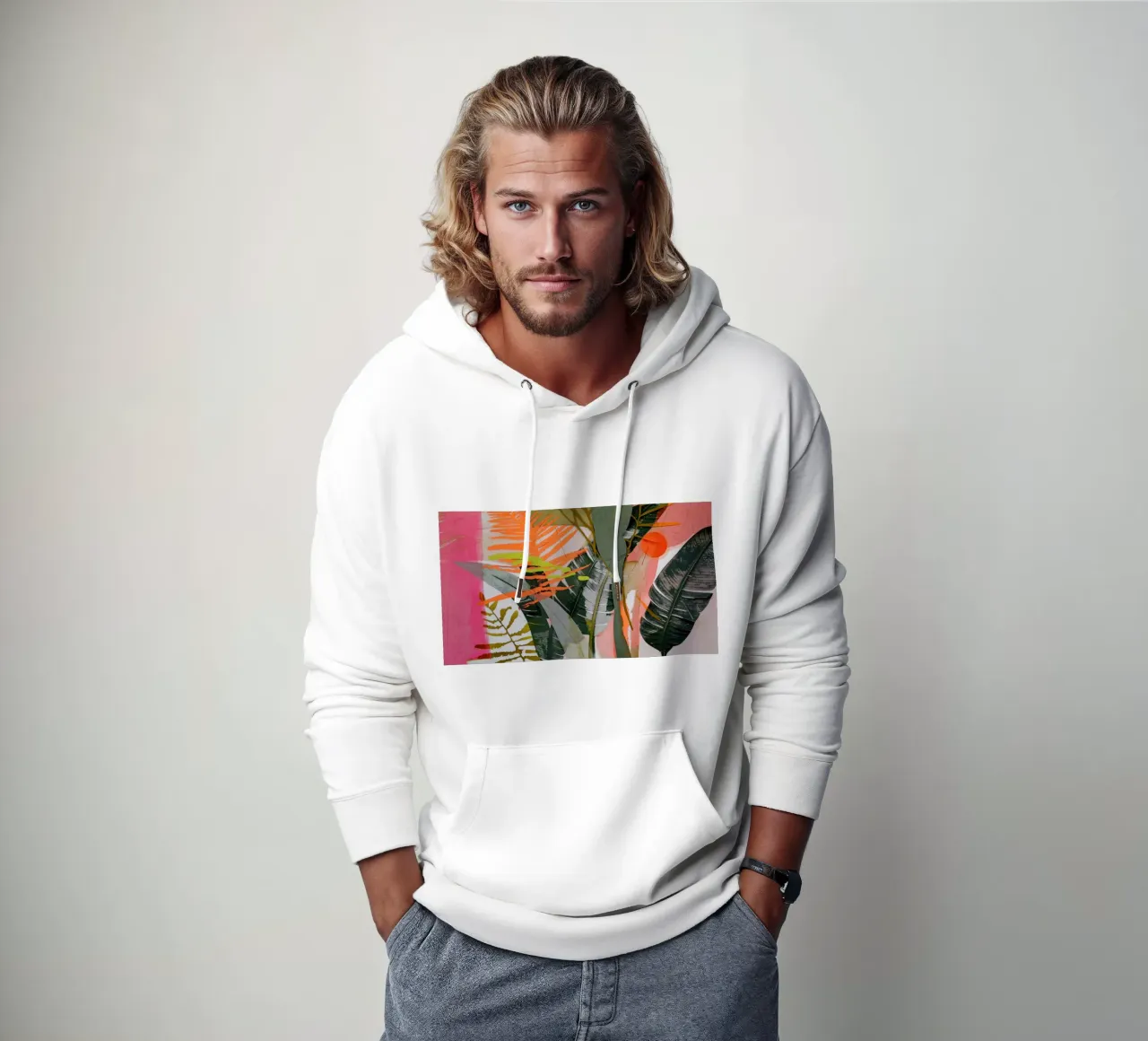 Into The Jungle No 10 felpa con cappuccio da treechild