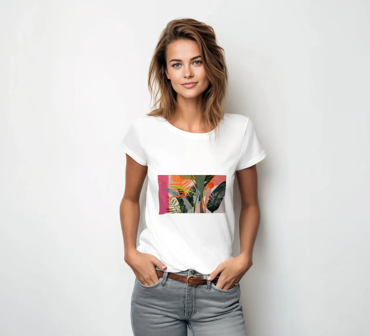 Into The Jungle No 10 women's fitted t-shirt by treechild