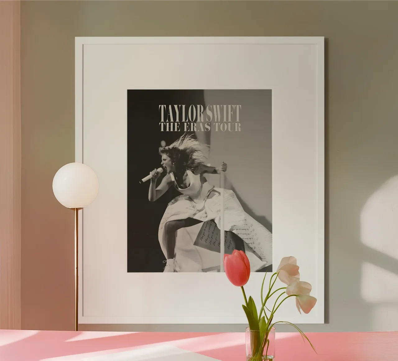 Tour di Taylor poster con telaio in alluminio da vintage