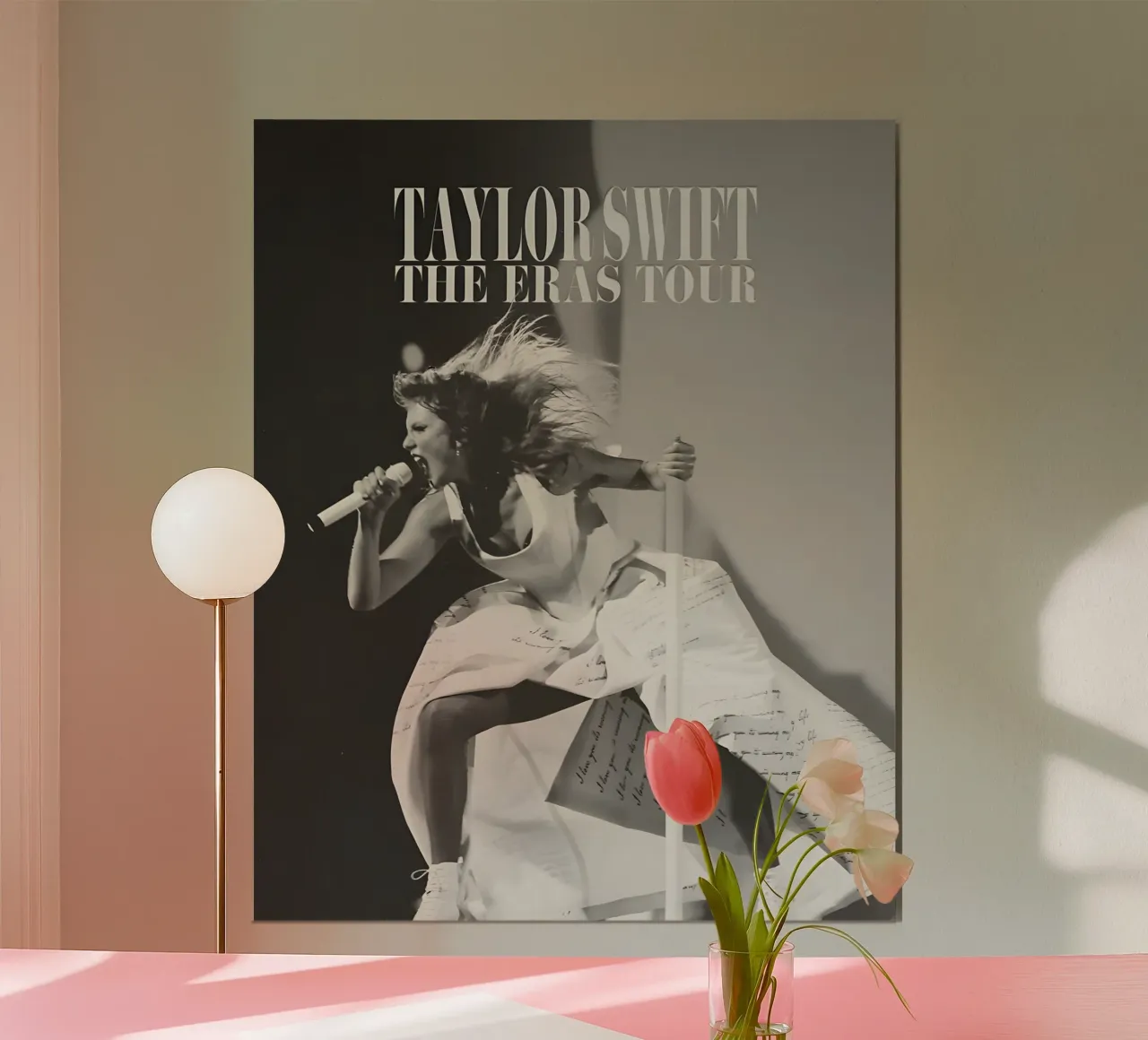 Tour di Taylor poster con telaio in alluminio da vintage