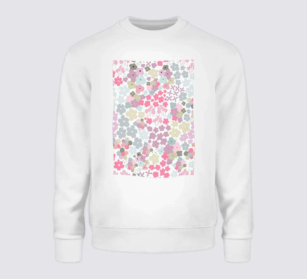 Modello di fiori colorati felpa da gulsengunel