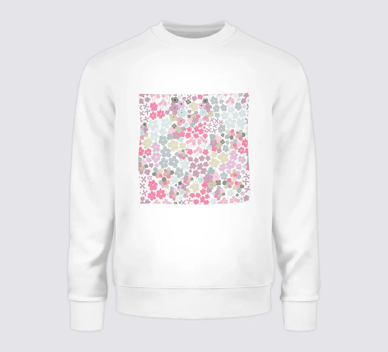 Modello di fiori colorati felpa da gulsengunel