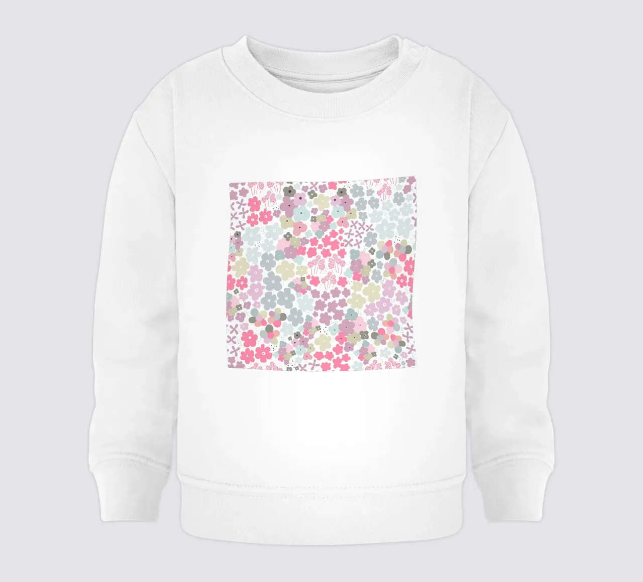 Modello di fiori colorati felpa neonato da gulsengunel