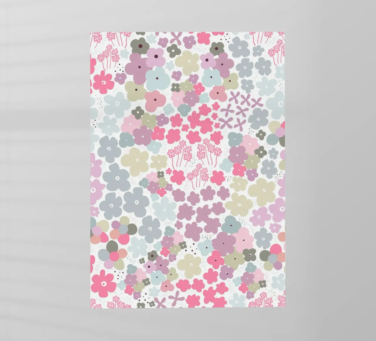 Modello di fiori colorati pellicola backlit da gulsengunel