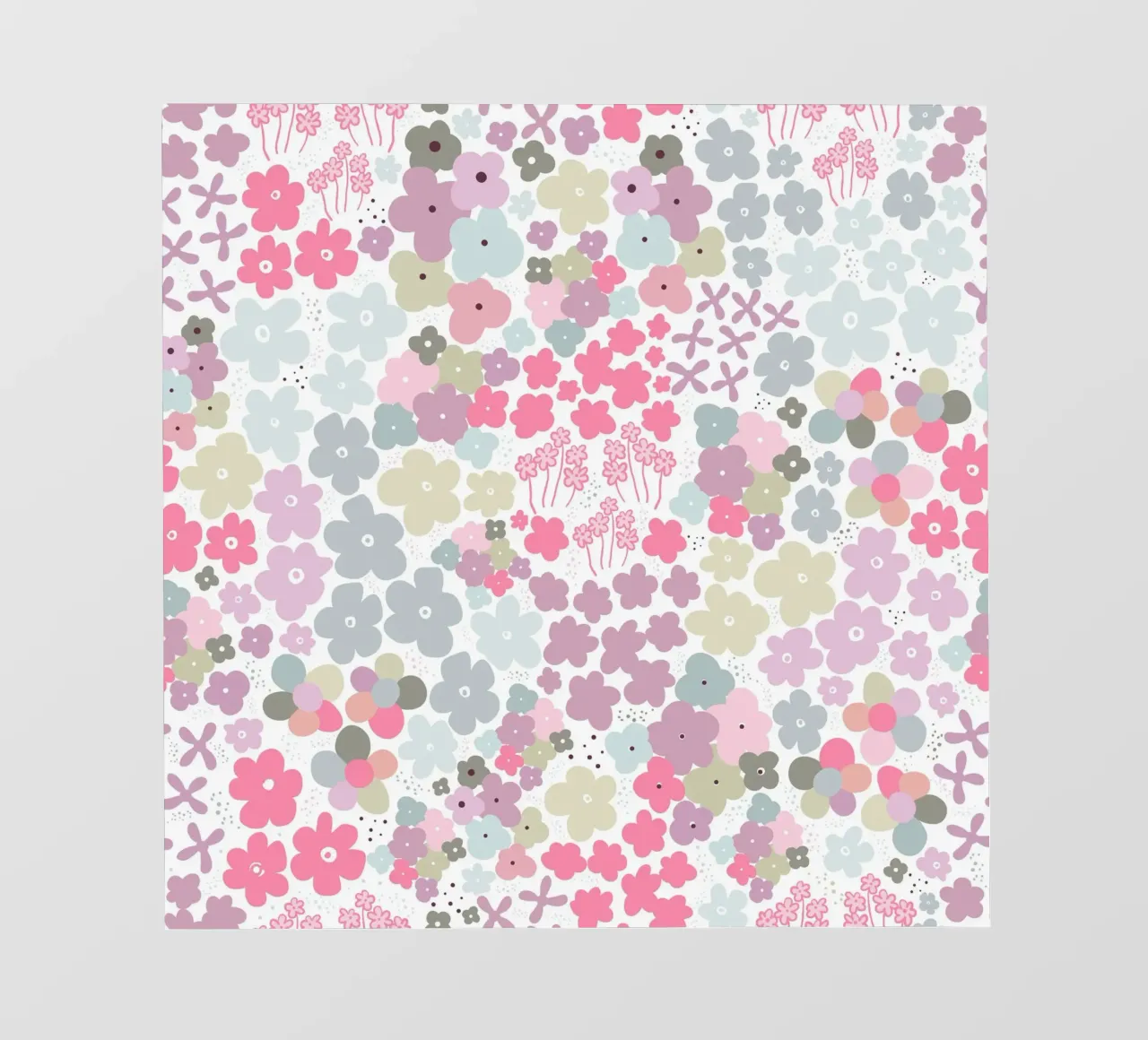 Modello di fiori colorati telo in pvc da gulsengunel