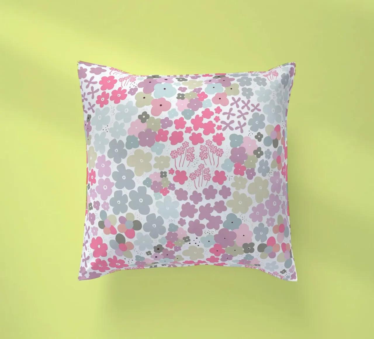 Modello di fiori colorati cuscino da gulsengunel