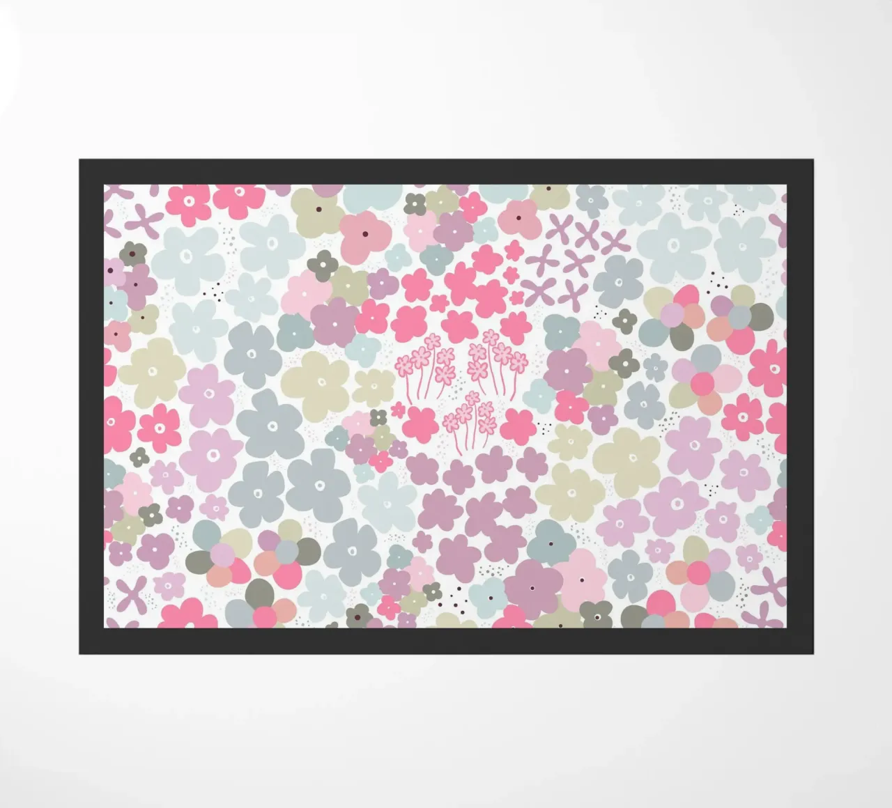 Modello di fiori colorati zerbino da gulsengunel