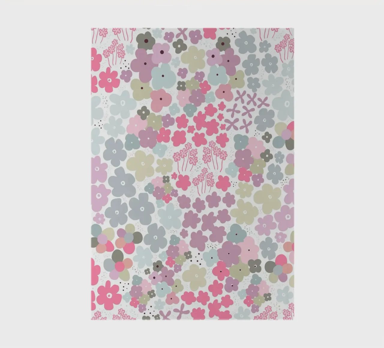 Colorful Flowers Pattern notebook by gulsengunel