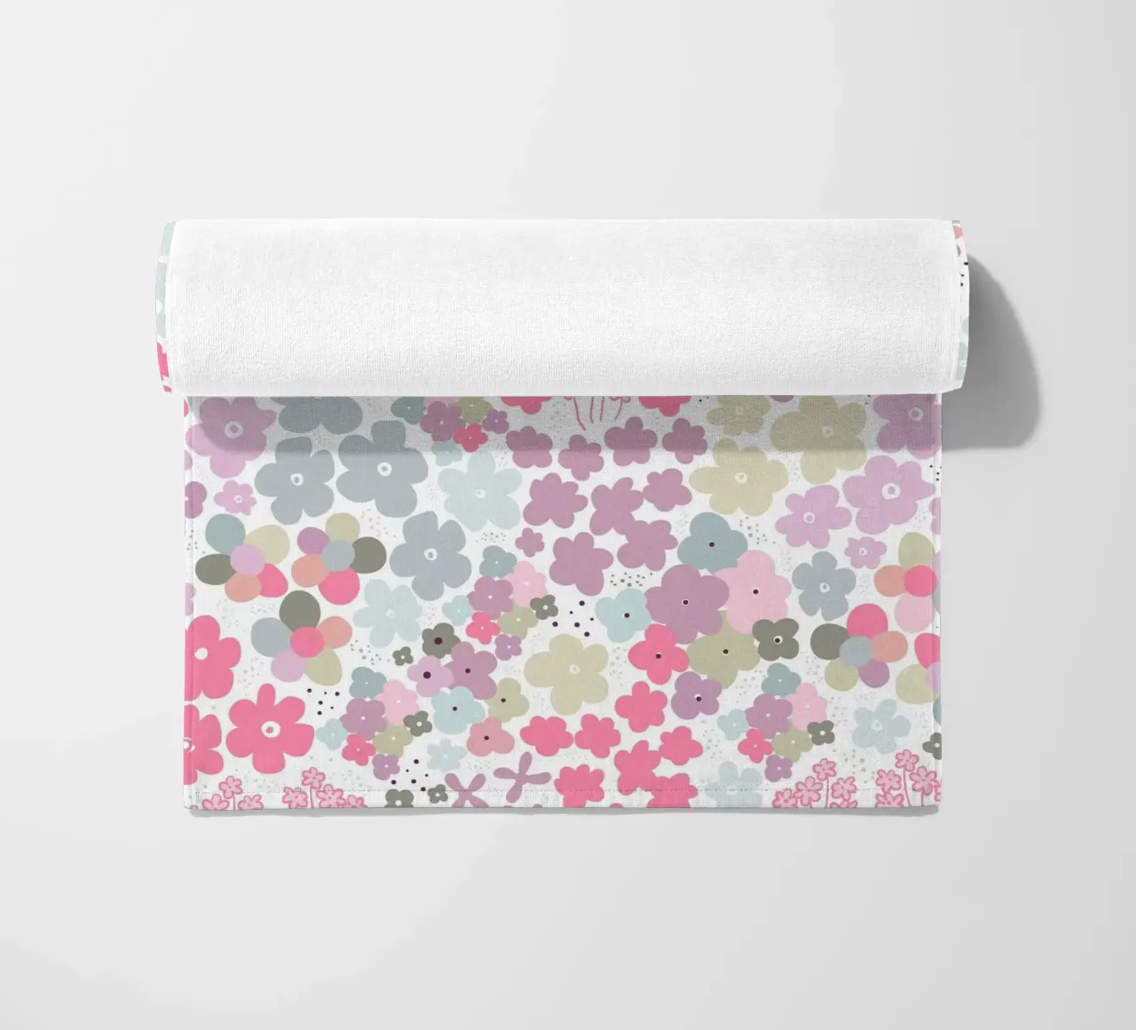 Modello di fiori colorati telo mare da gulsengunel