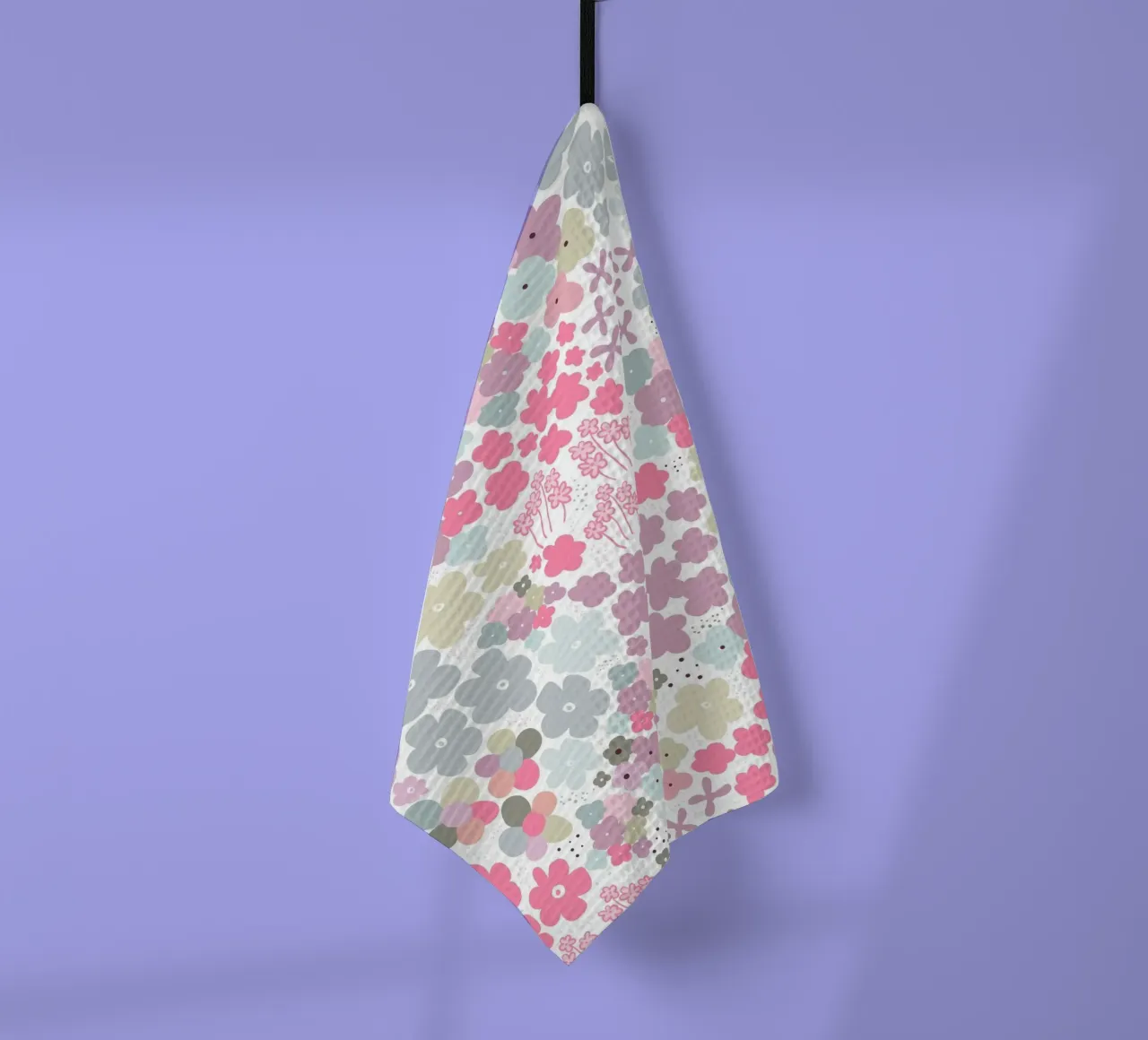 Modello di fiori colorati canovaccio da cucina da gulsengunel