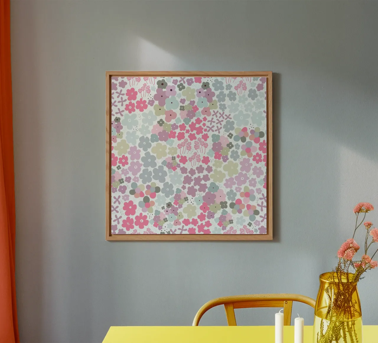 Modello di fiori colorati alluminio dibond da gulsengunel