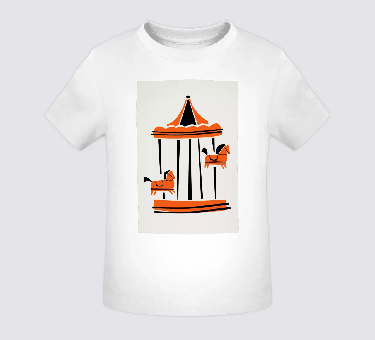 Parisian Carousel baby t-shirt by Fox & Velvet