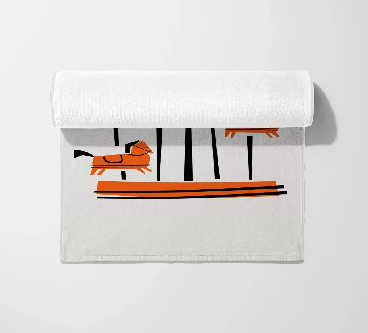 Parisian Carousel beach towel by Fox & Velvet