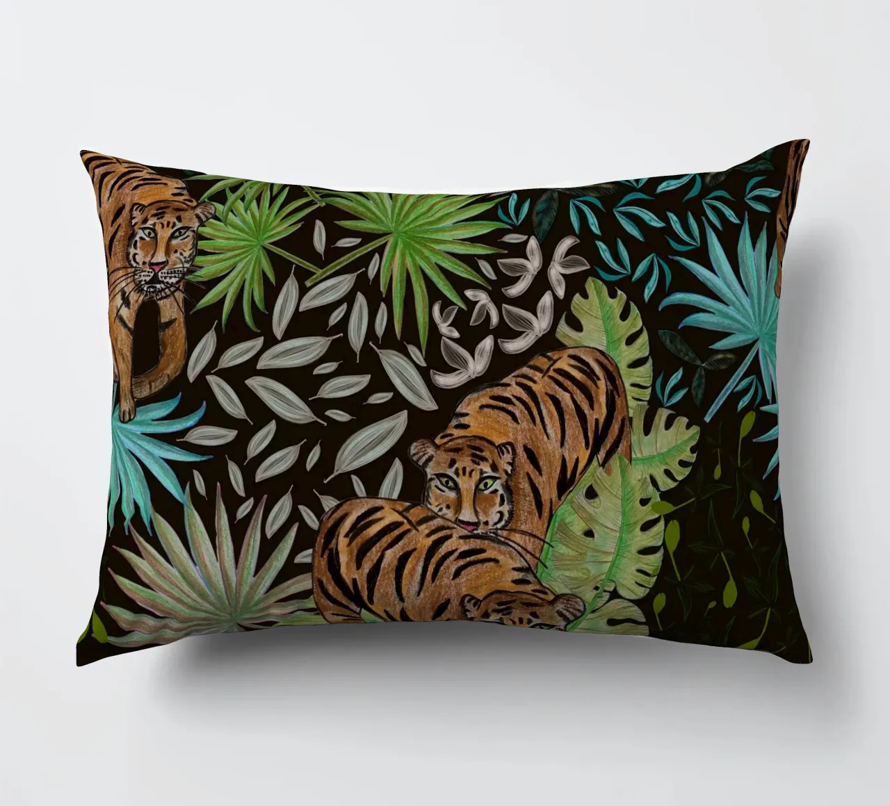 Tigre e foresta cuscino da gulsengunel