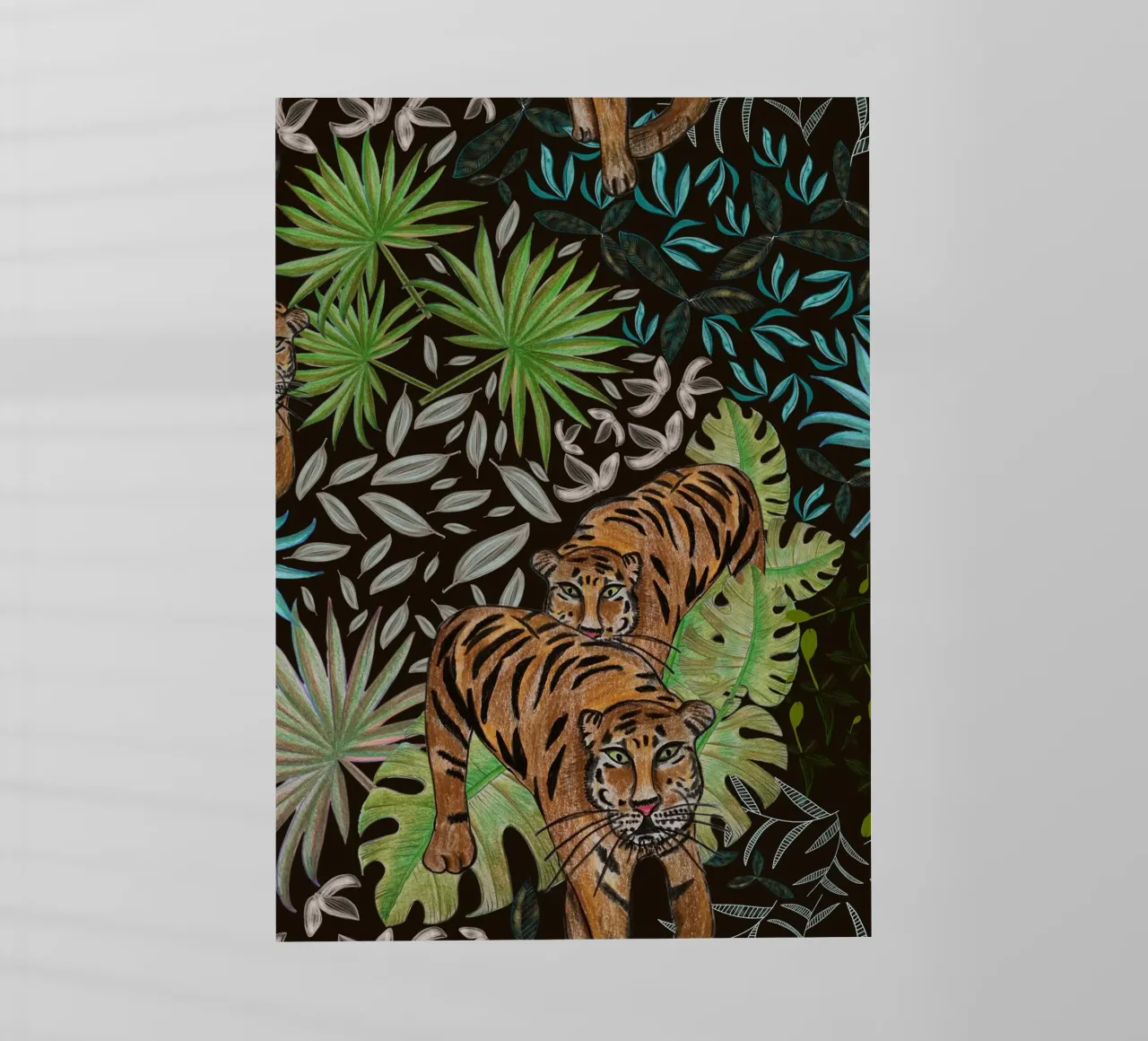 Tigre e foresta pellicola backlit da gulsengunel