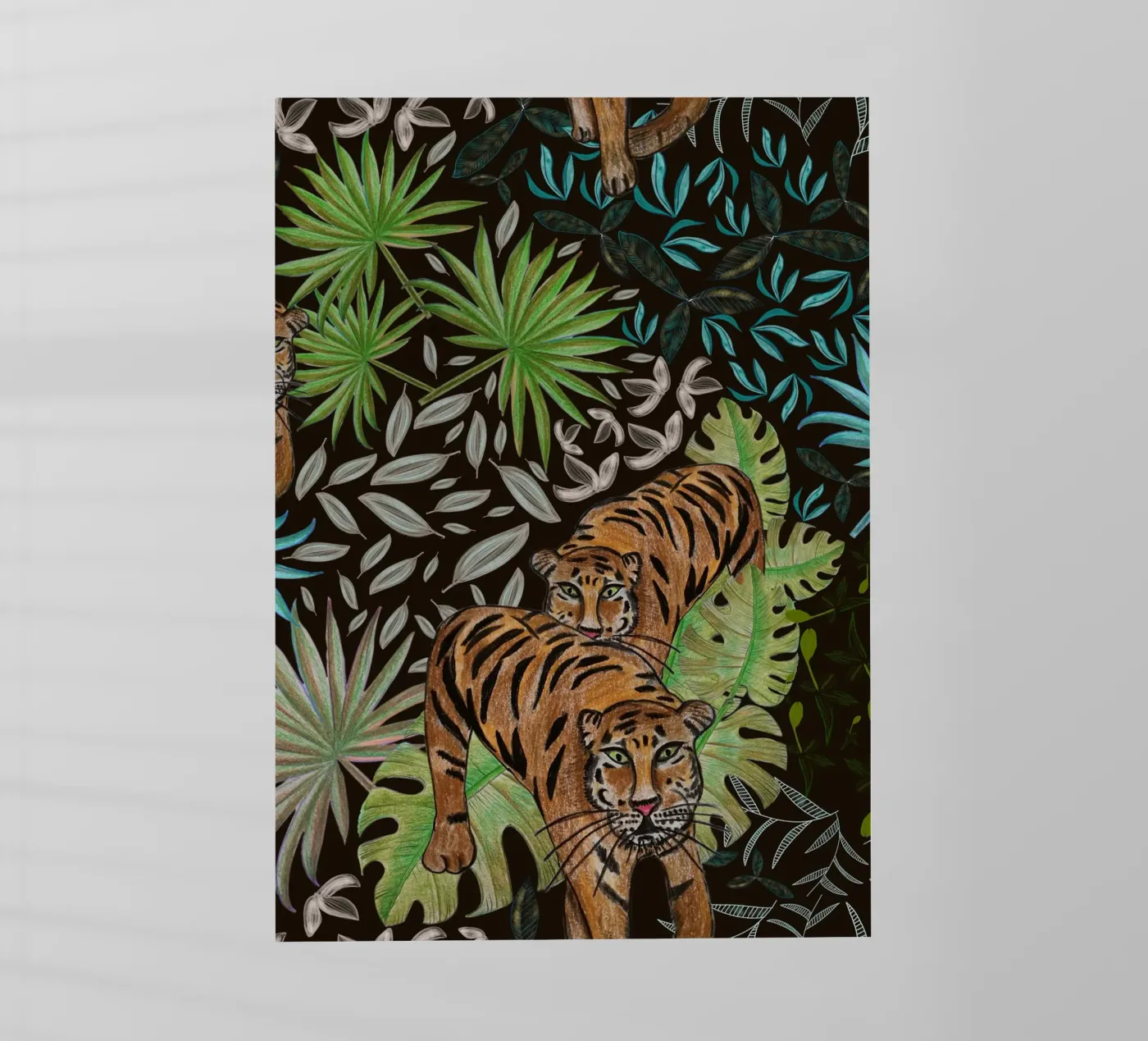 Tigre e foresta pellicola backlit da gulsengunel