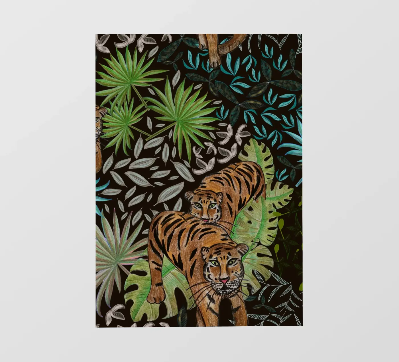 Tigre e foresta pellicola backlit da gulsengunel