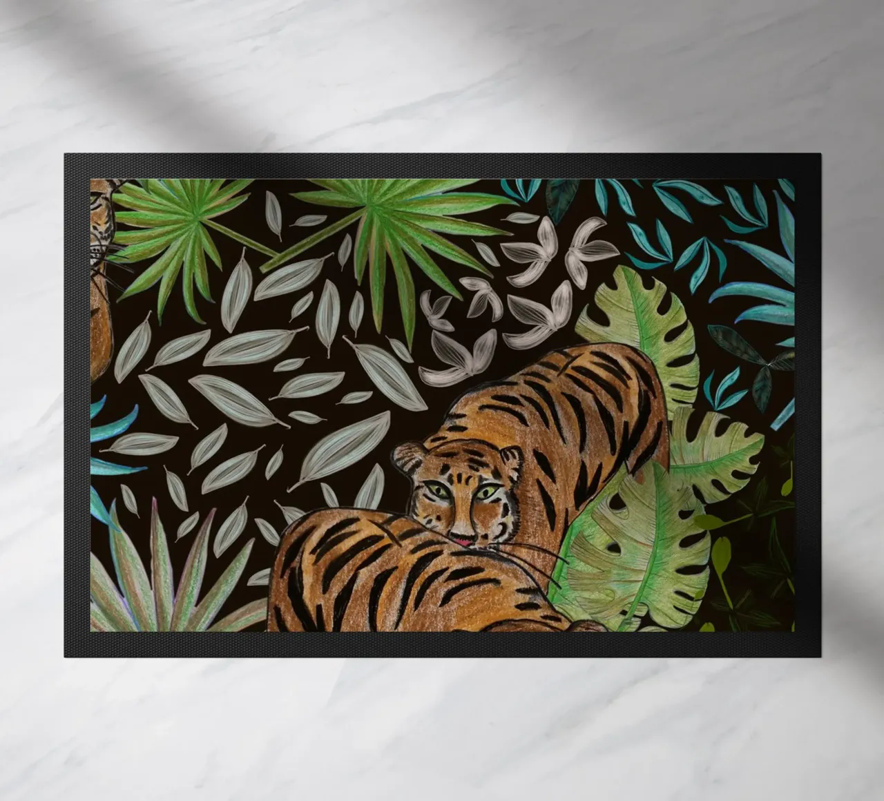 Tigre e foresta zerbino da gulsengunel