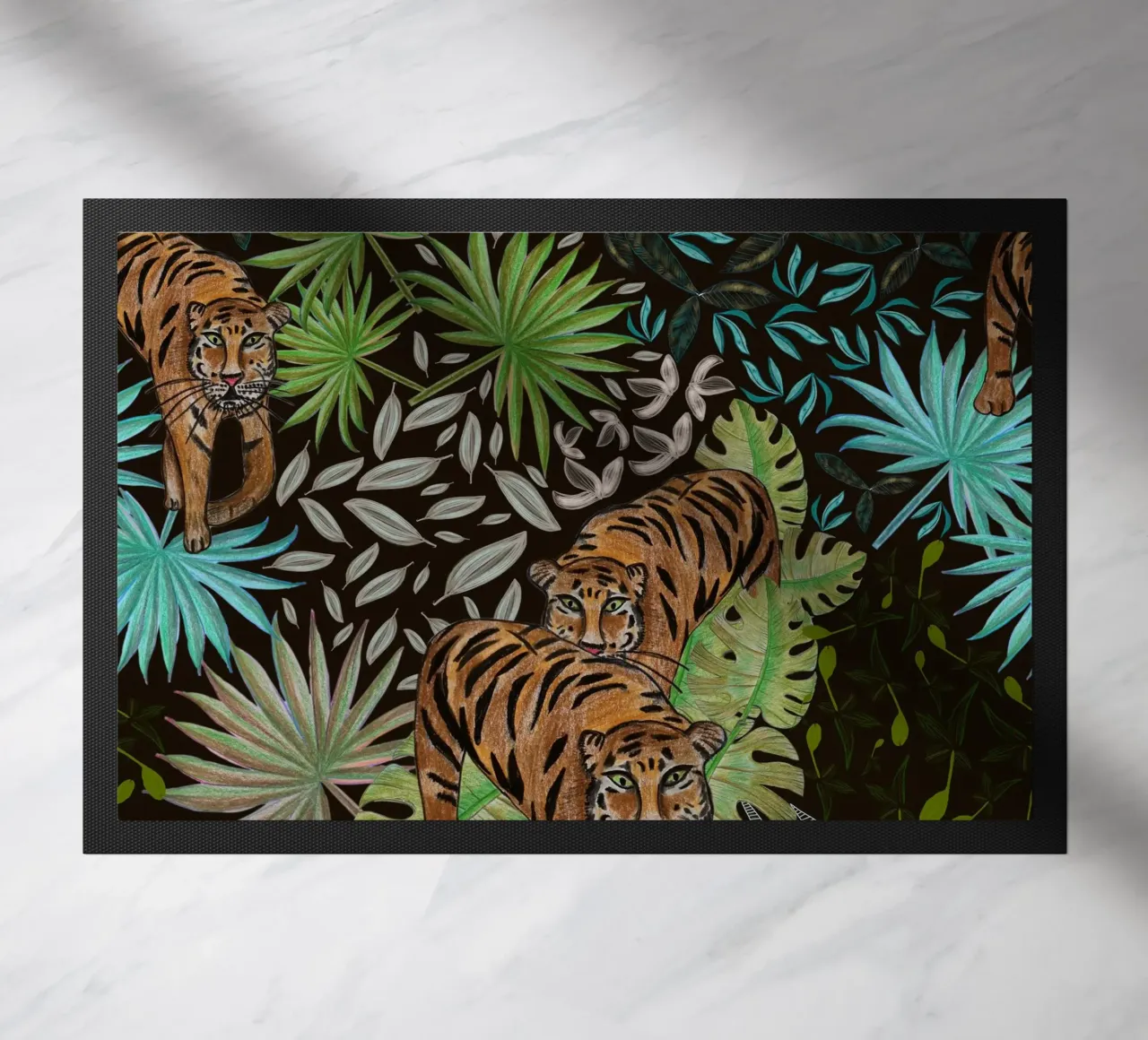 Tigre e foresta zerbino da gulsengunel