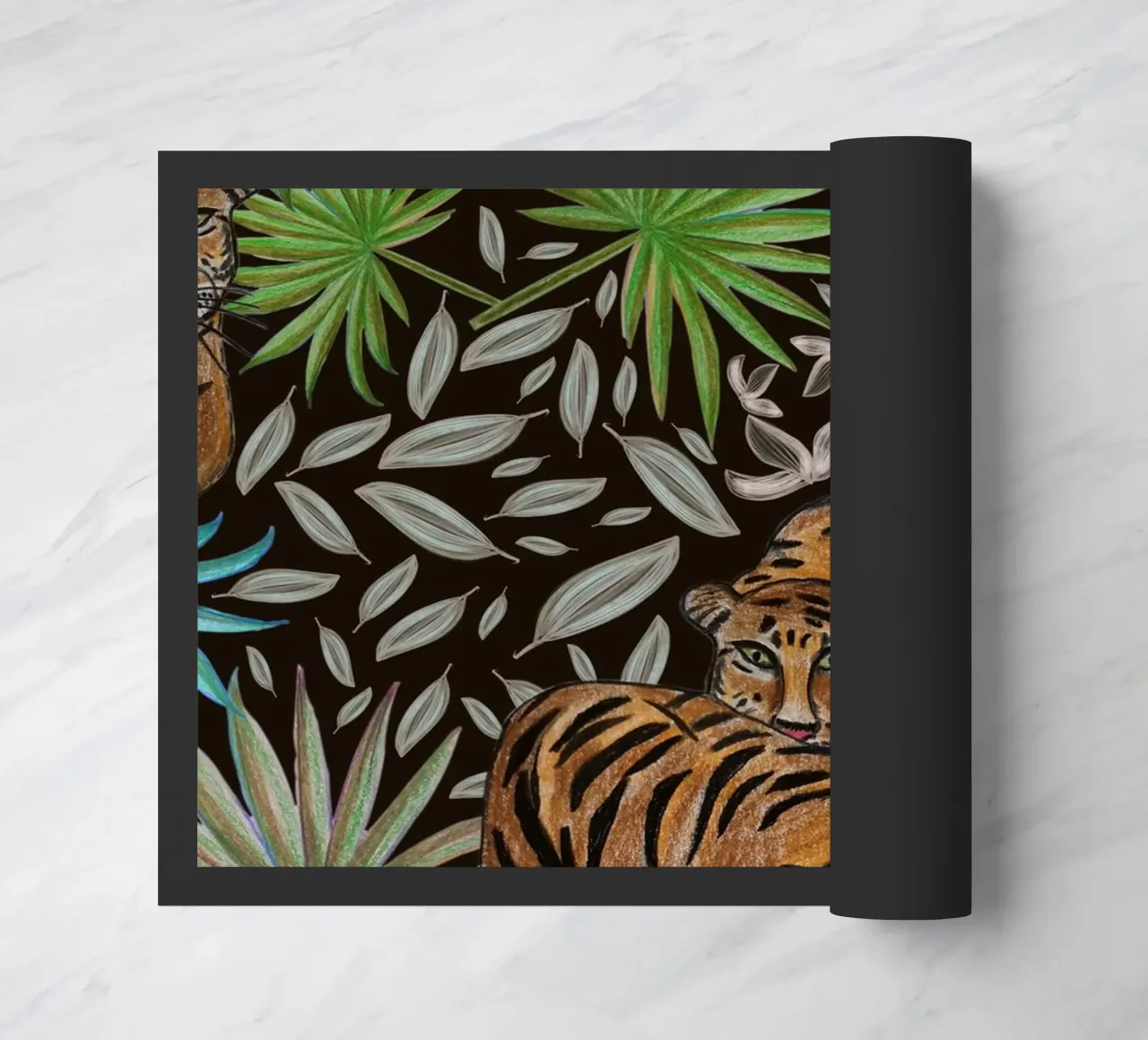 Tigre e foresta zerbino da gulsengunel