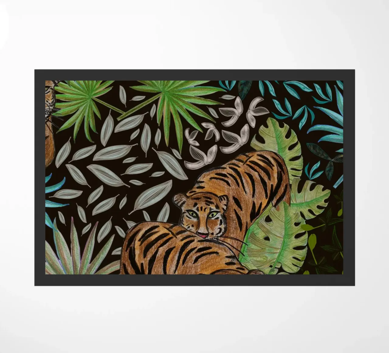 Tigre e foresta zerbino da gulsengunel