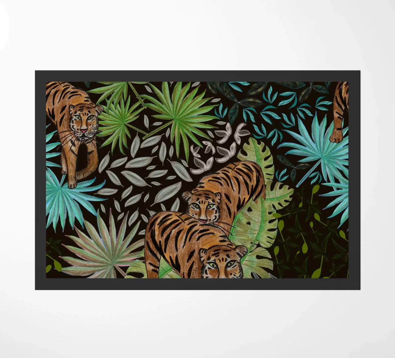 Tigre e foresta zerbino da gulsengunel
