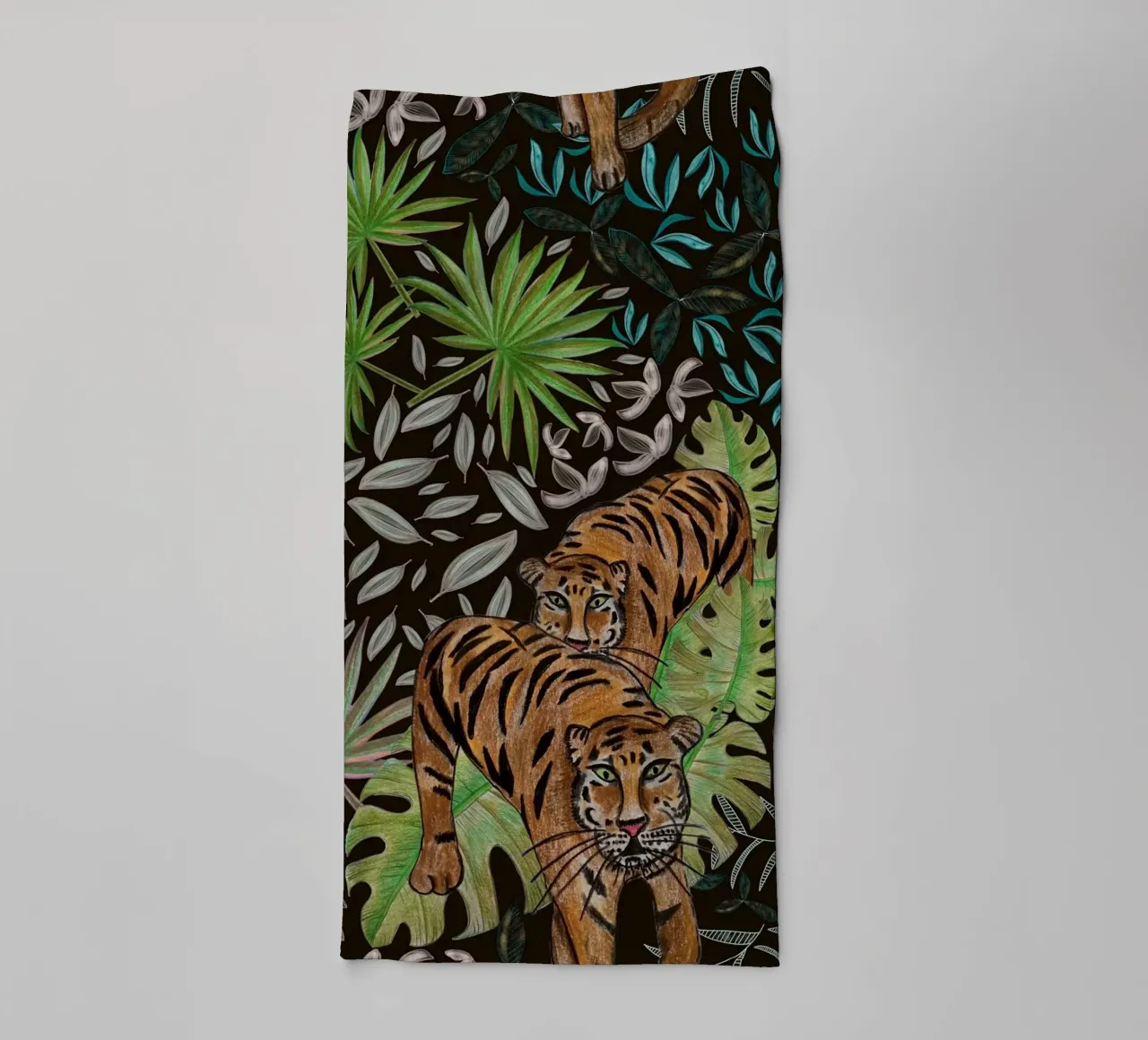 Tigre e foresta asciugamano da bagno da gulsengunel