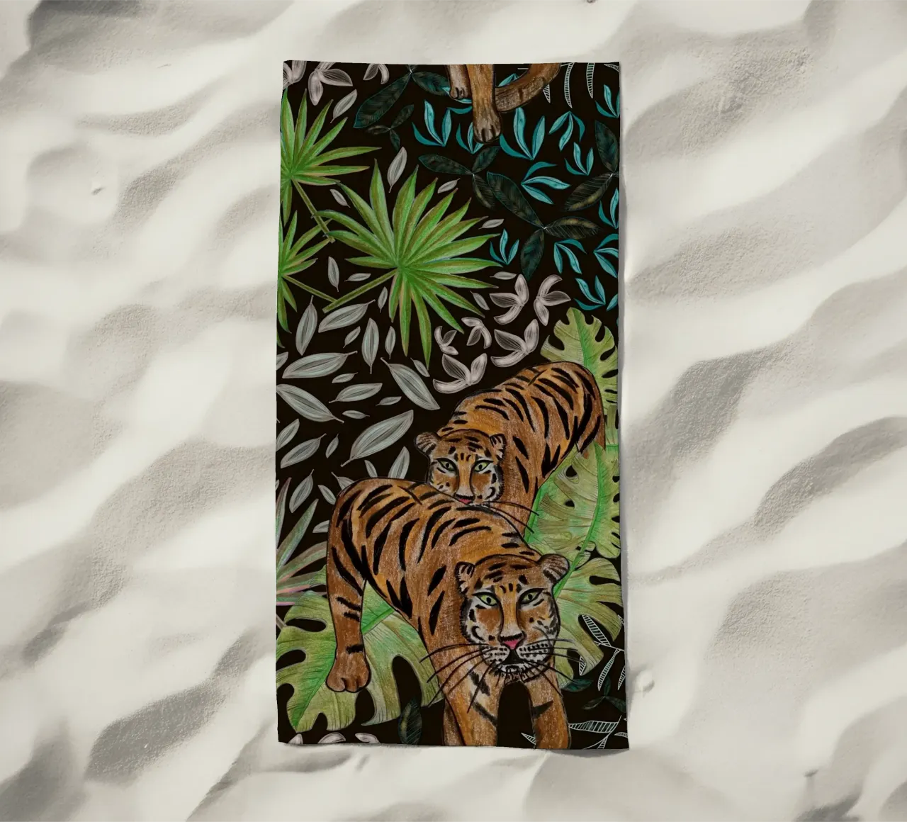 Tigre e foresta telo mare da gulsengunel