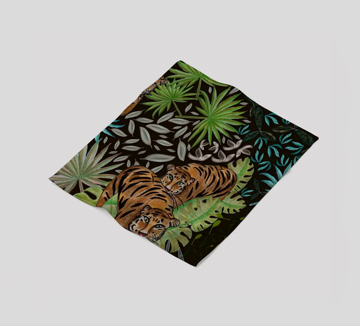 Tigre e foresta coperta in pile da gulsengunel