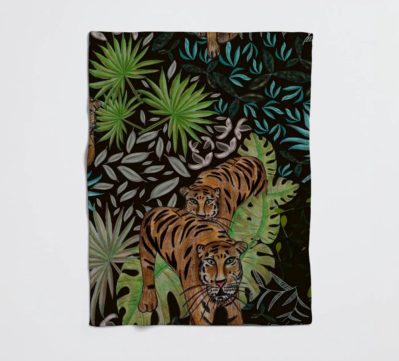 Tigre e foresta coperta in pile da gulsengunel