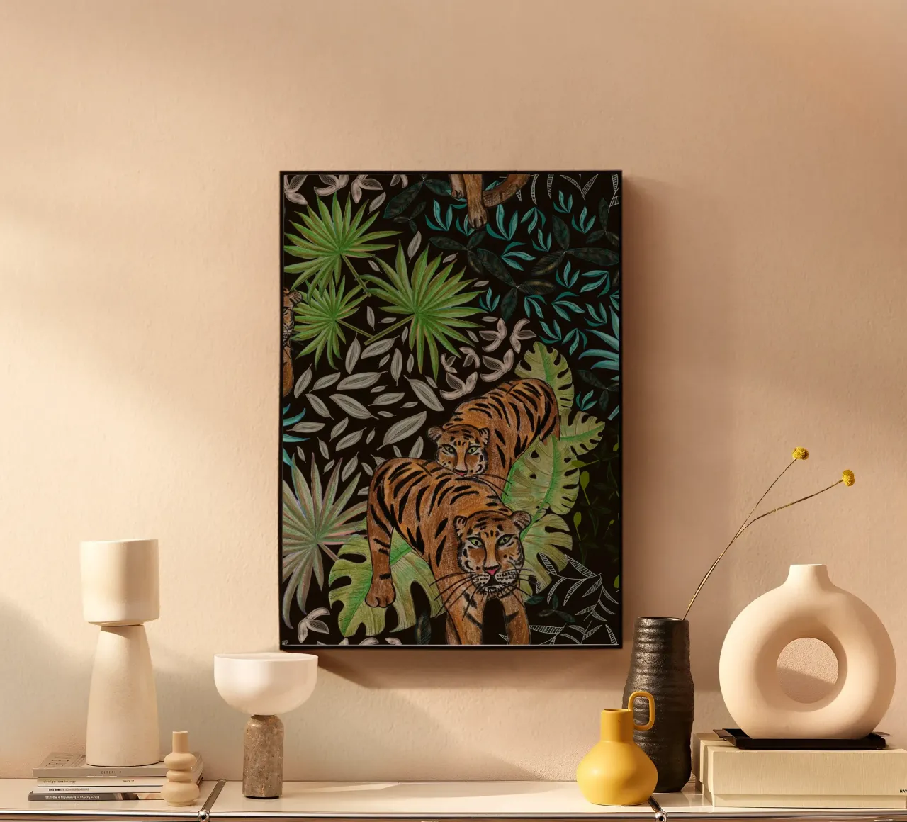 Tigre e foresta pannello forex da gulsengunel