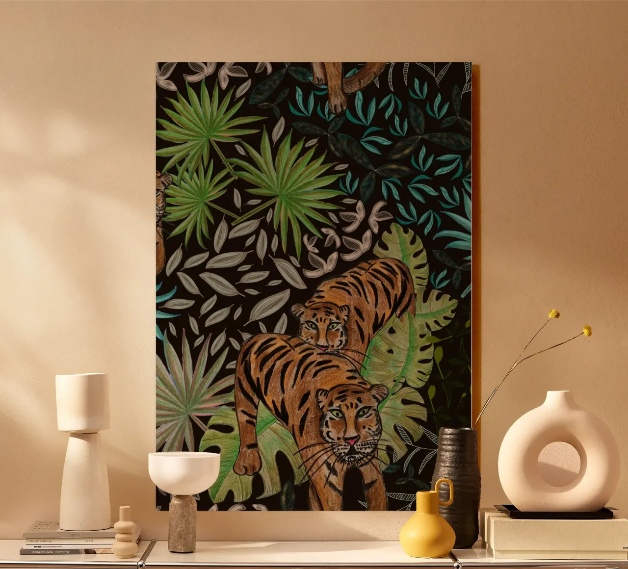 Tigre e foresta pannello forex da gulsengunel