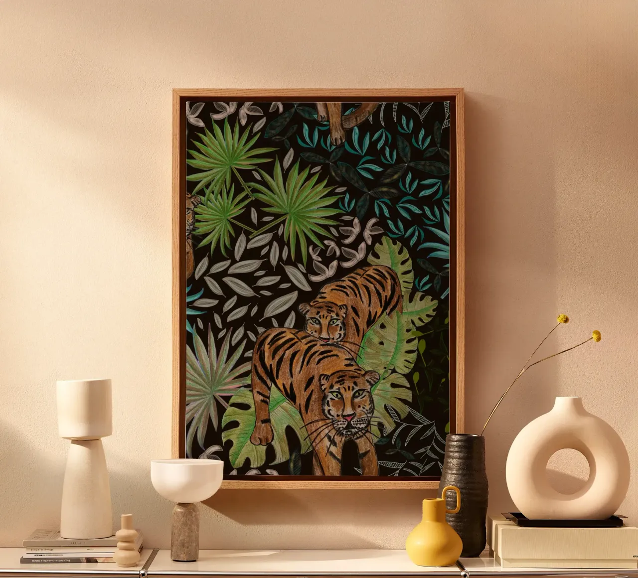 Tigre e foresta tela da gulsengunel