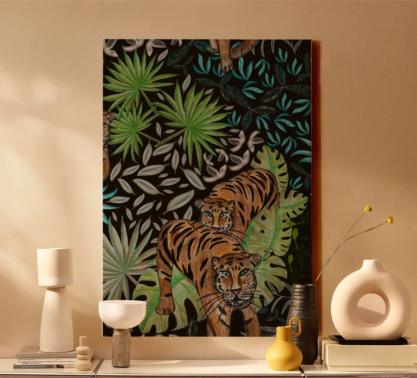 Tigre e foresta tela da gulsengunel