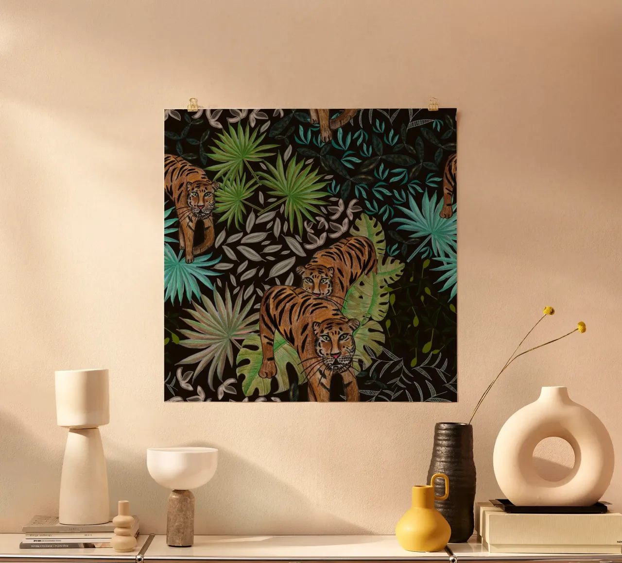 Tigre e foresta poster da gulsengunel