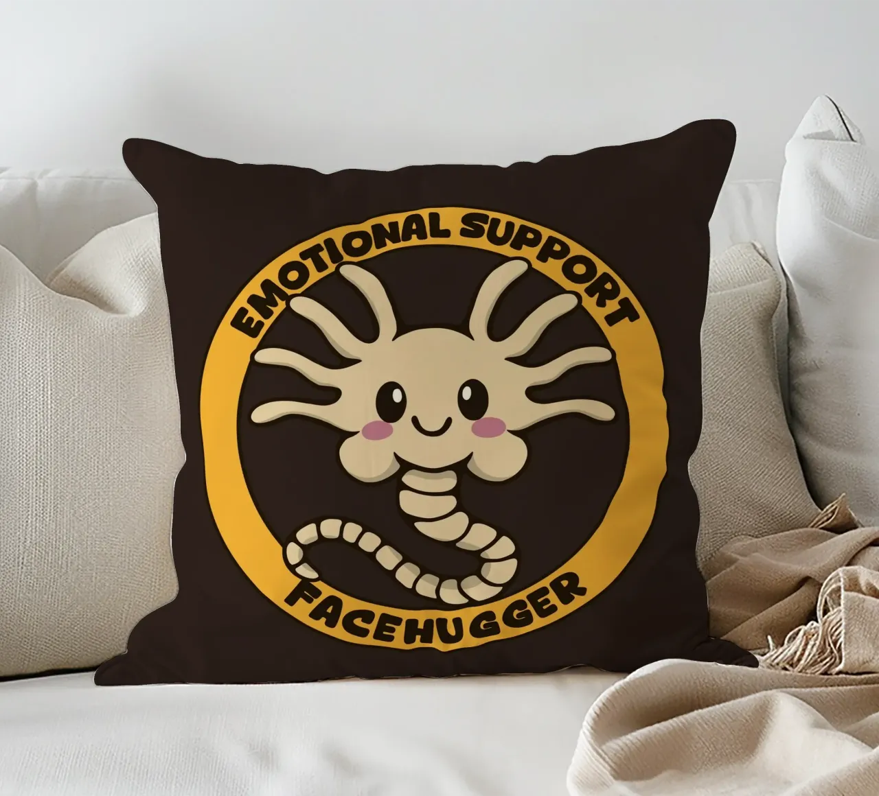 Supporto emotivo Facehugger cuscino da Loobs