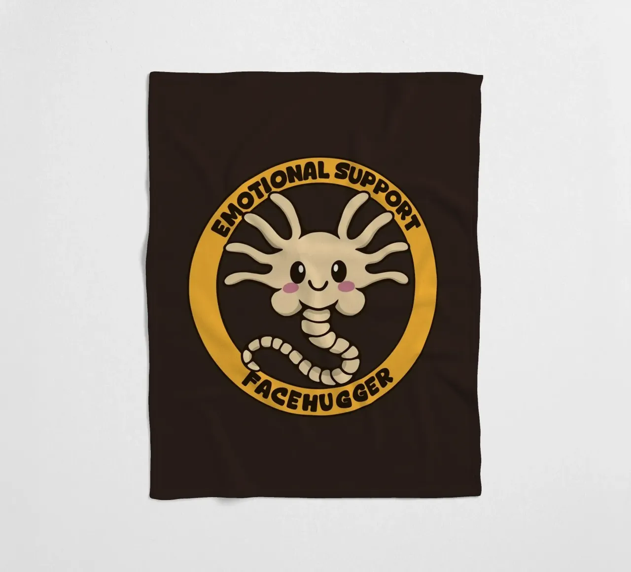 Supporto emotivo Facehugger coperta in pile da Loobs