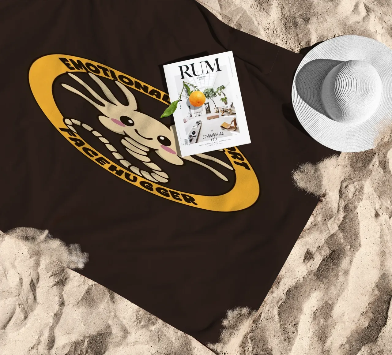 Supporto emotivo Facehugger telo mare da Loobs