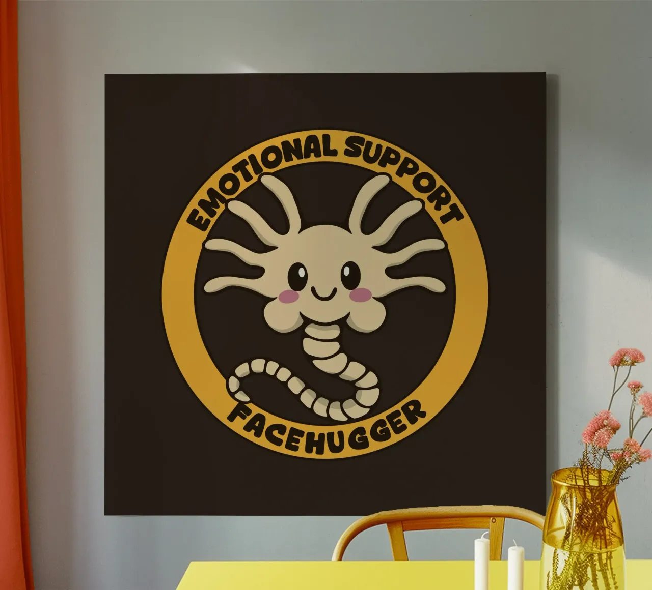 Supporto emotivo Facehugger tela con Cornice a cassetta da Loobs