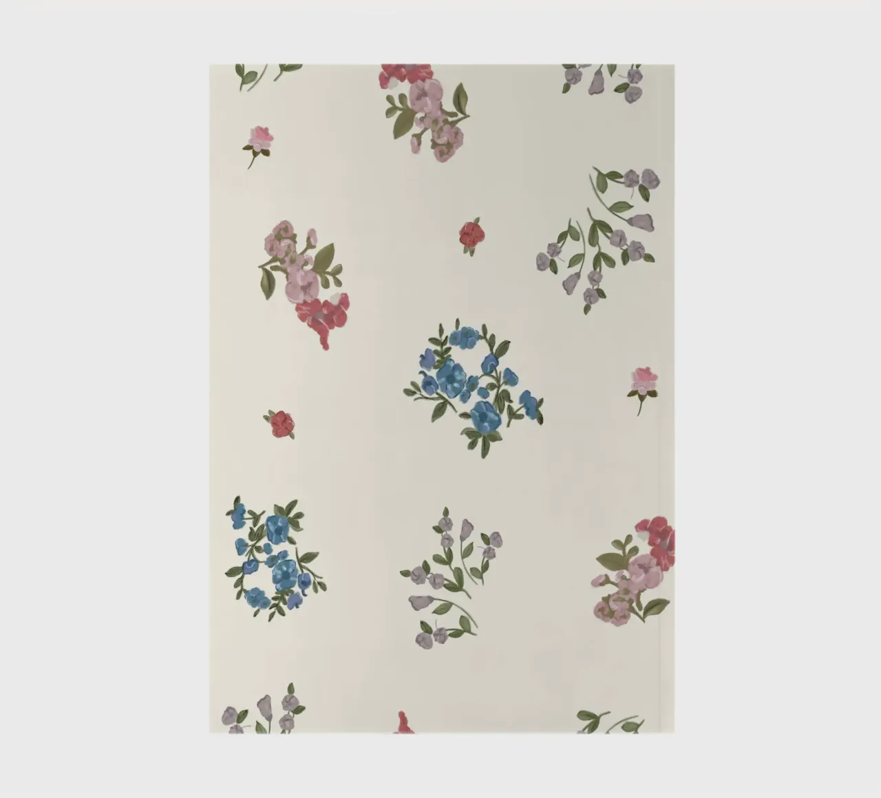 Ditsy Colorful Floral Pattern notebook by gulsengunel