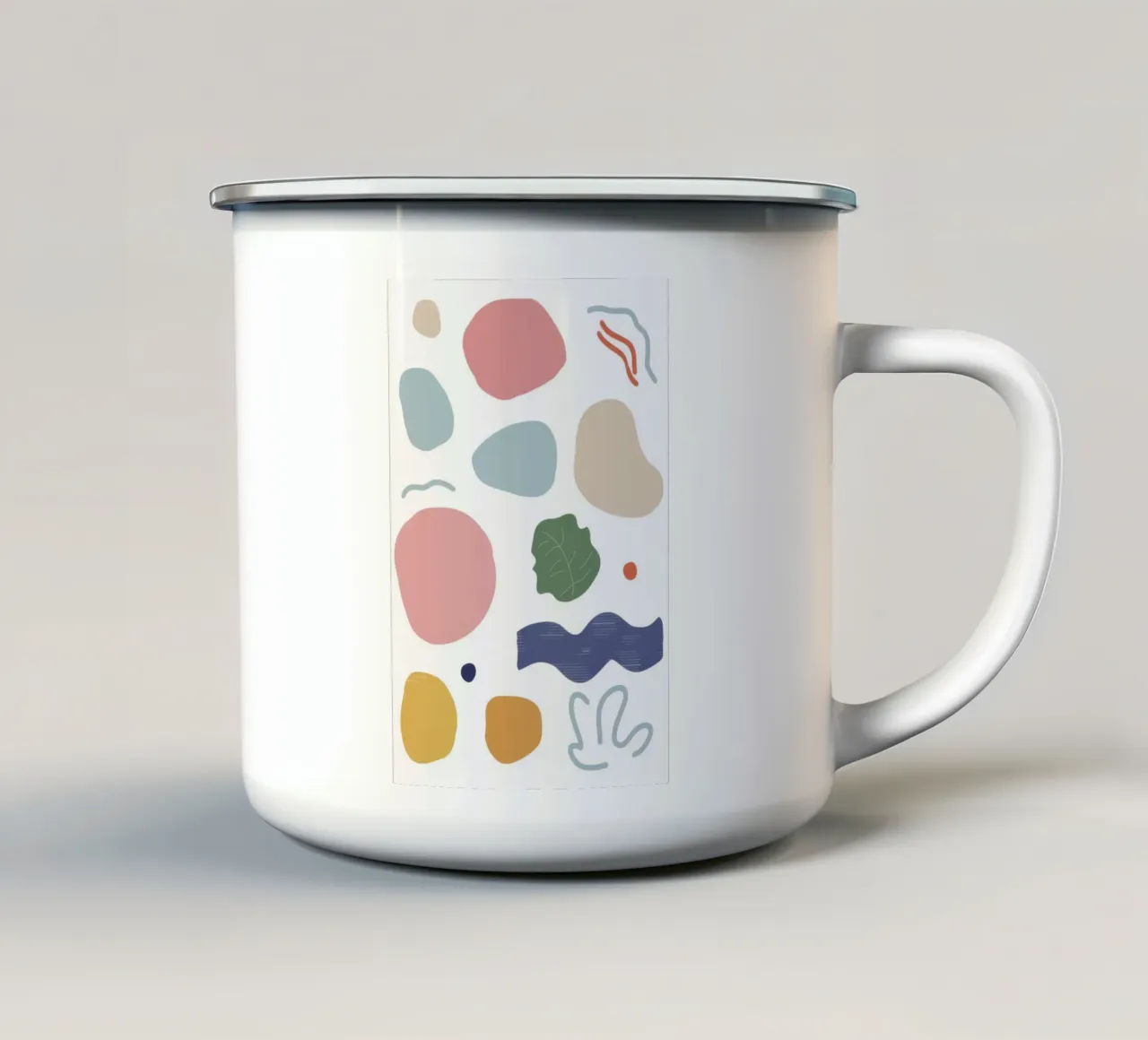 Medley di forme giocose tazza in smalto da Snow Mist