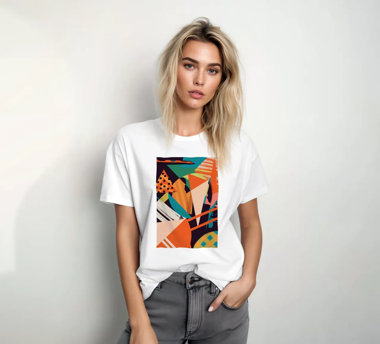 Dynamic Shape Collision t-shirt by Nova Glaze